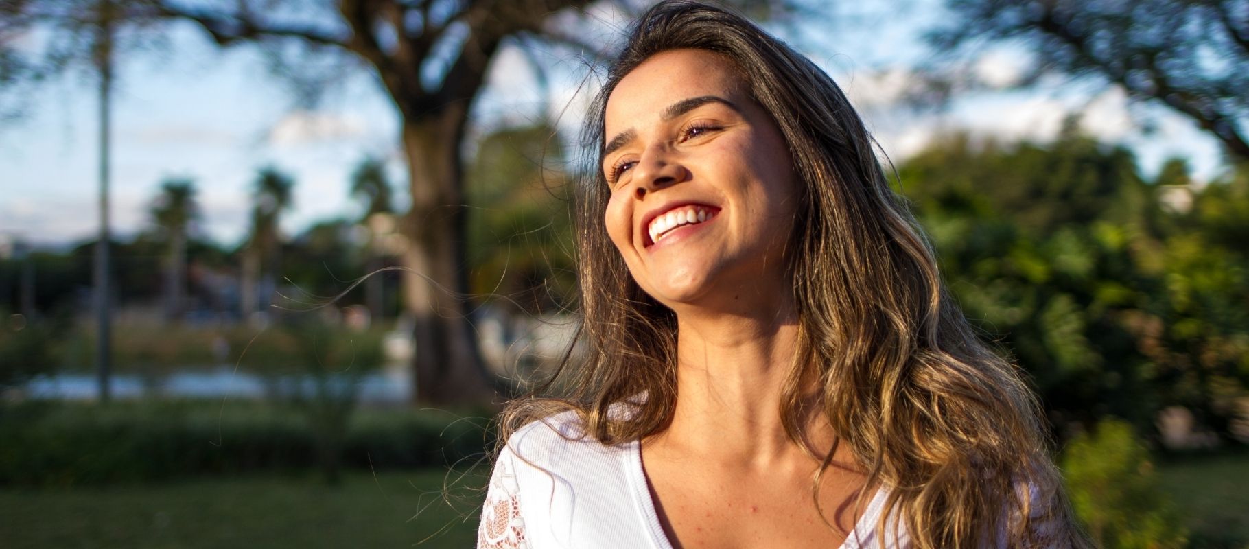 Happy Woman with Healthy Vargus Nerve